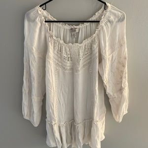 Vintage America White Lace Tunic